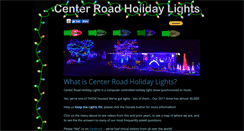 Desktop Screenshot of centerroadholidaylights.com