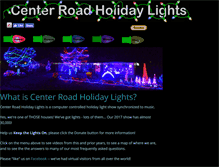 Tablet Screenshot of centerroadholidaylights.com